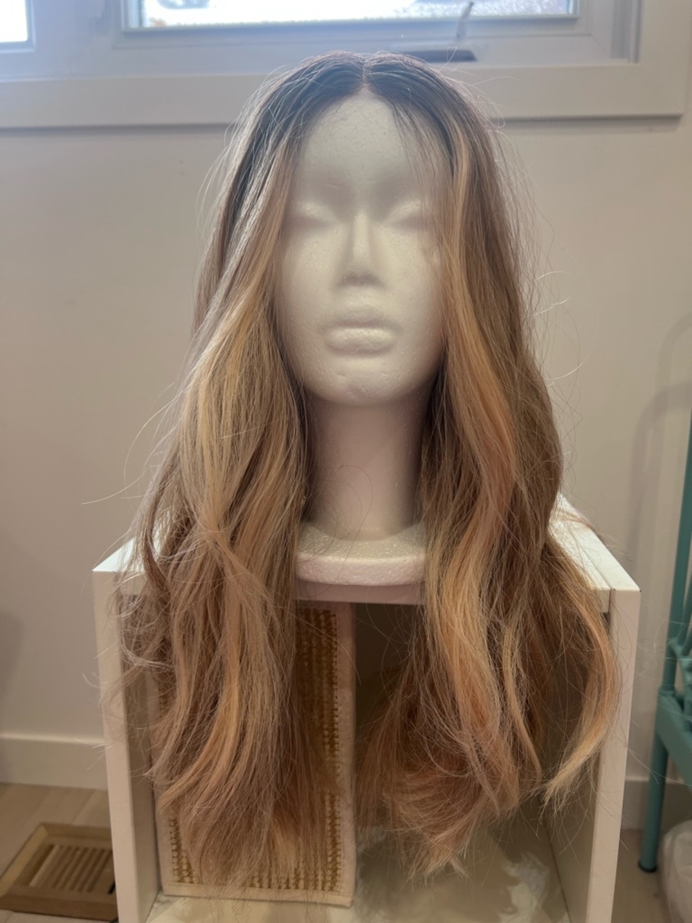 CSC - Apricot Wig Long Wavy Blonde